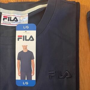 Fila Deep Blue Navy Crew Neck Tee | many sizes